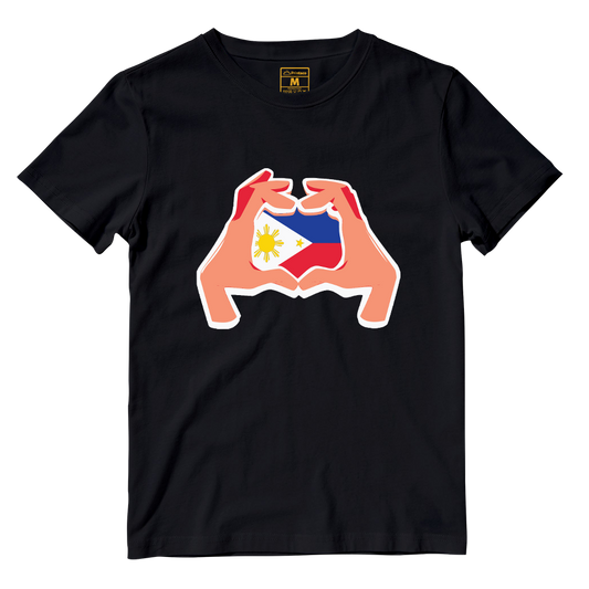 Cotton Shirt: Hand Heart Pinoy