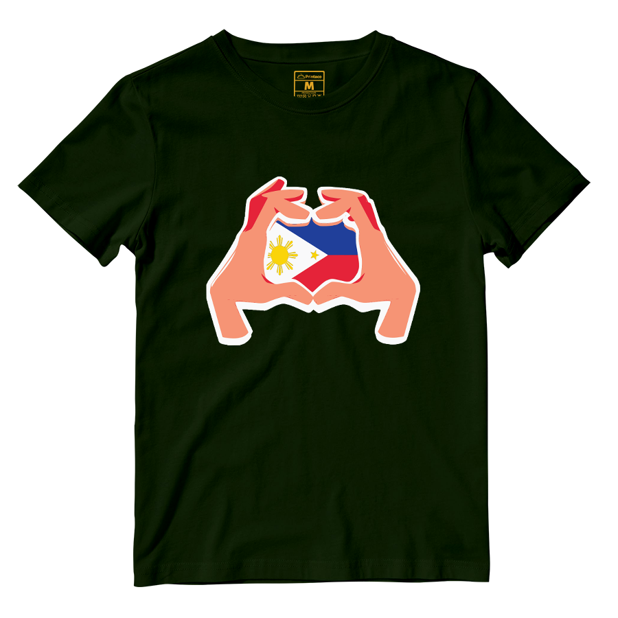 Cotton Shirt: Hand Heart Pinoy