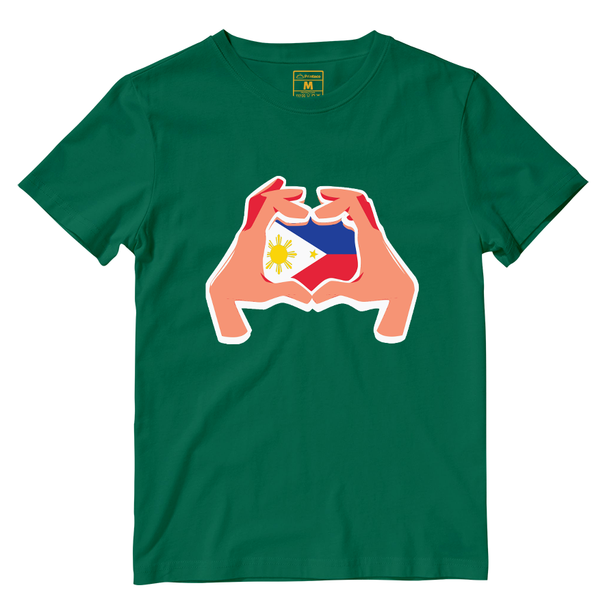 Cotton Shirt: Hand Heart Pinoy