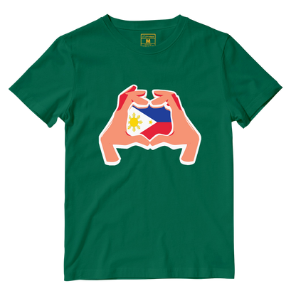 Cotton Shirt: Hand Heart Pinoy