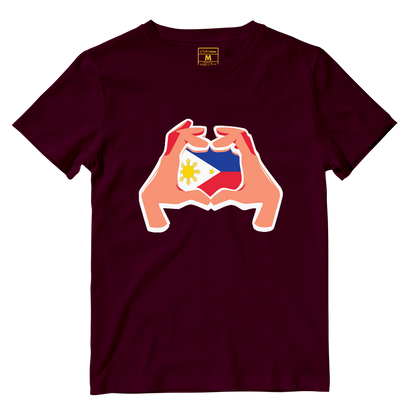 Cotton Shirt: Hand Heart Pinoy