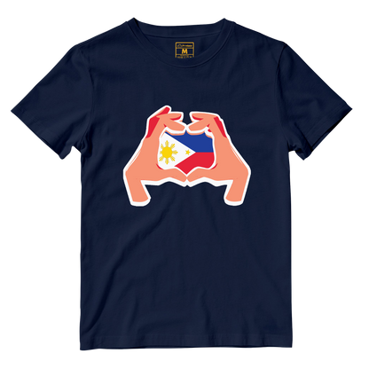 Cotton Shirt: Hand Heart Pinoy