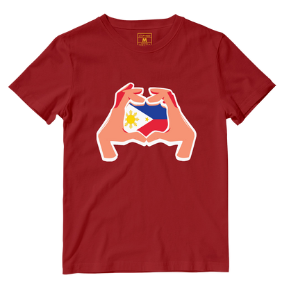 Cotton Shirt: Hand Heart Pinoy