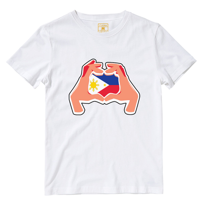 Cotton Shirt: Hand Heart Pinoy