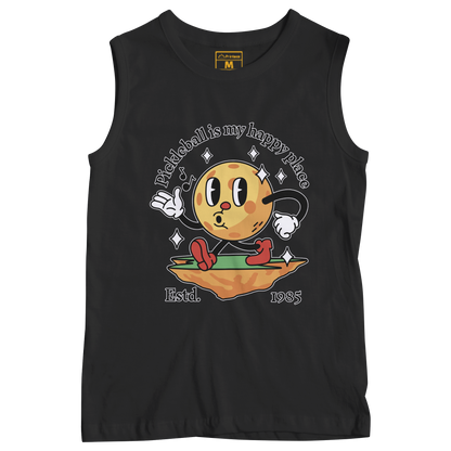 Sleeveless Drifit Shirt: Happy Place