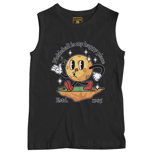 Sleeveless Drifit Shirt: Happy Place