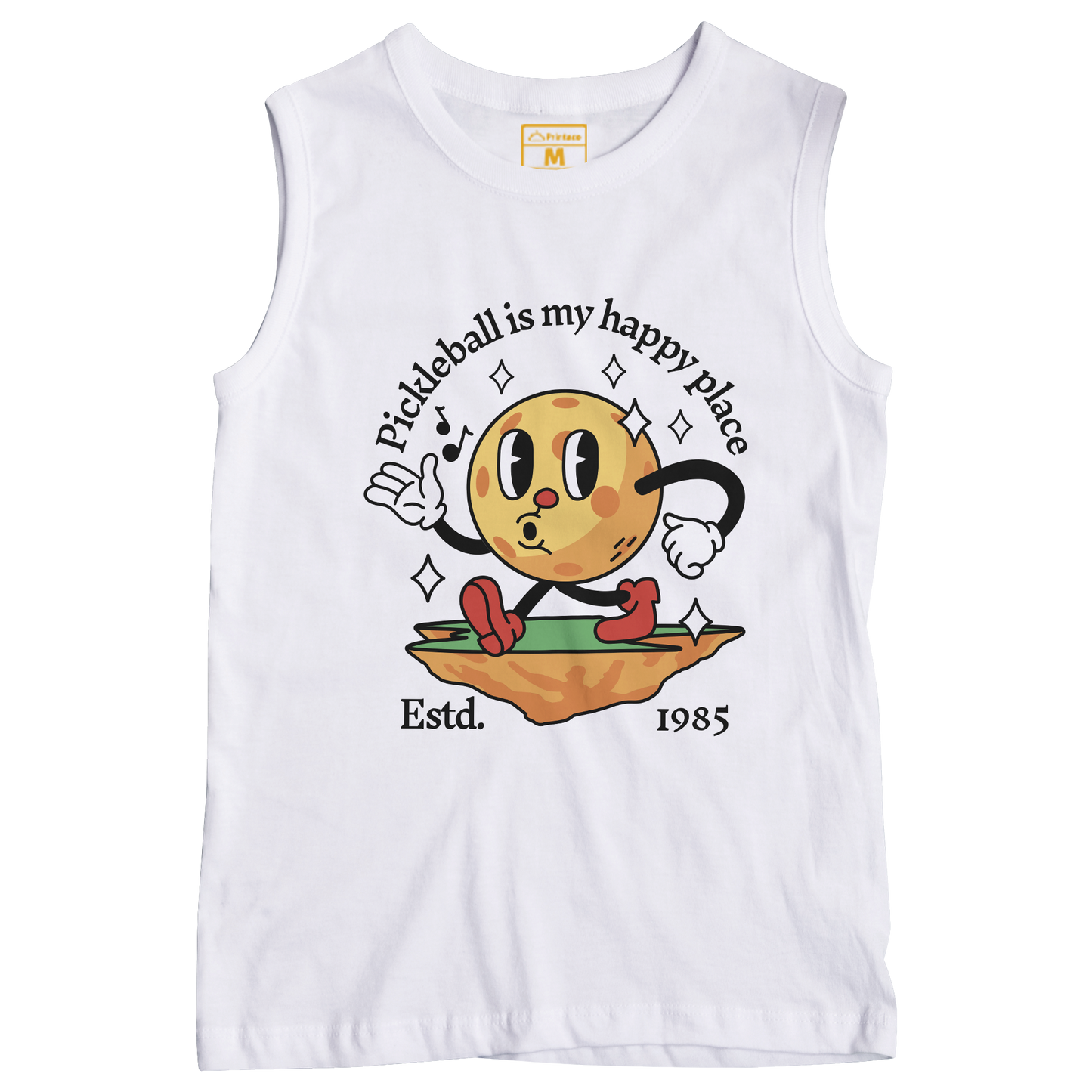 Sleeveless Drifit Shirt: Happy Place