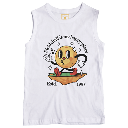 Sleeveless Drifit Shirt: Happy Place