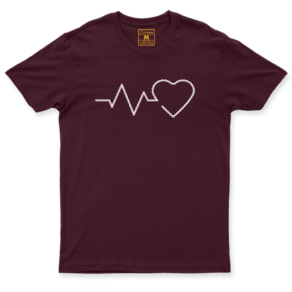 Drifit Shirt: Heart Chain