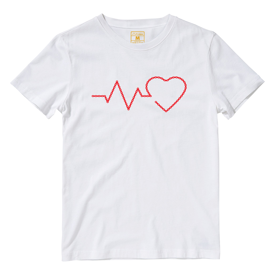 Cotton Shirt: Heart Chain