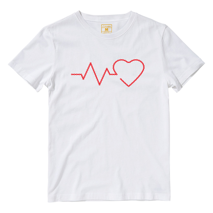 Cotton Shirt: Heart Chain