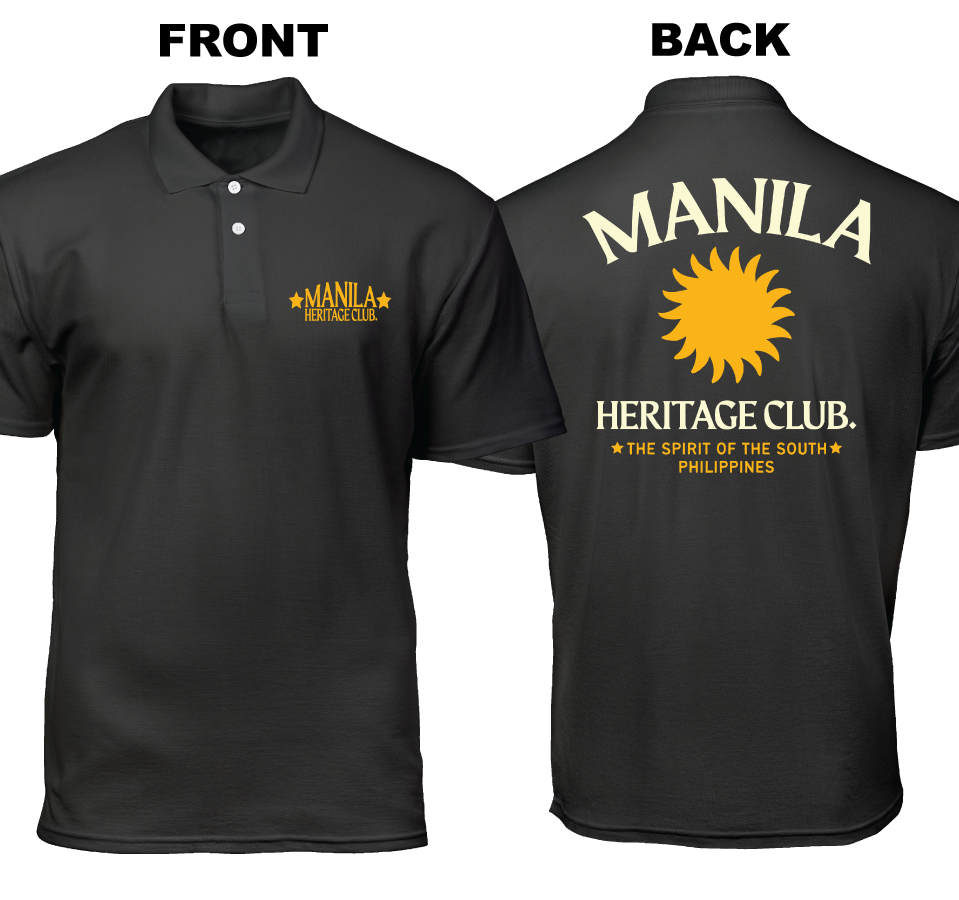Cotton Polo Shirt: Heritage Club (Front and Back)