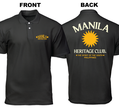 Cotton Polo Shirt: Heritage Club (Front and Back)
