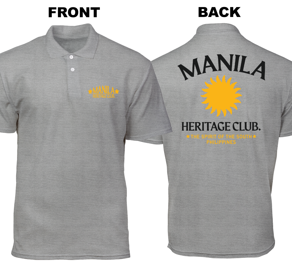 Cotton Polo Shirt: Heritage Club (Front and Back)