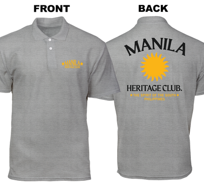 Cotton Polo Shirt: Heritage Club (Front and Back)