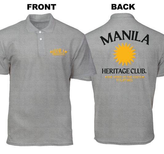 Cotton Polo Shirt: Heritage Club (Front and Back)
