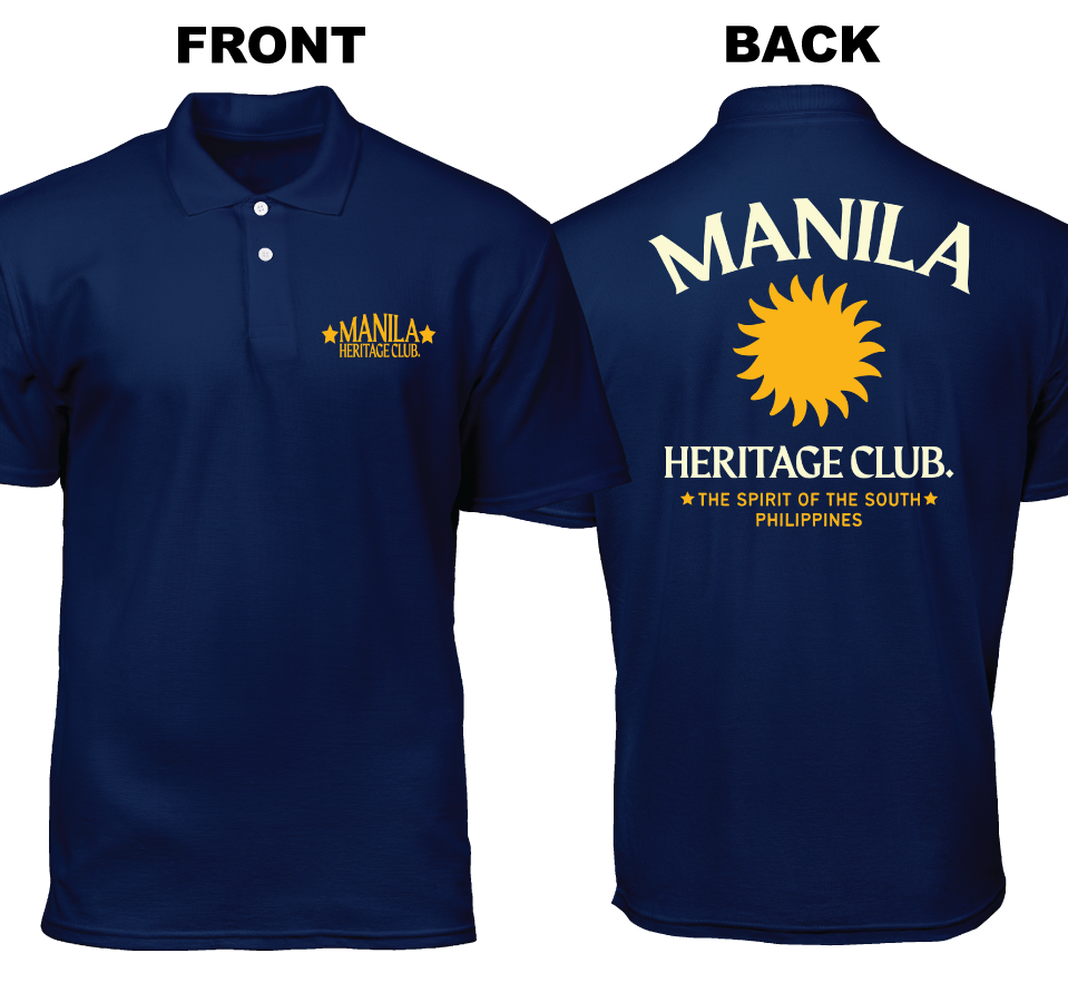 Cotton Polo Shirt: Heritage Club (Front and Back)