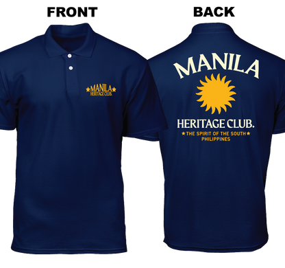 Cotton Polo Shirt: Heritage Club (Front and Back)