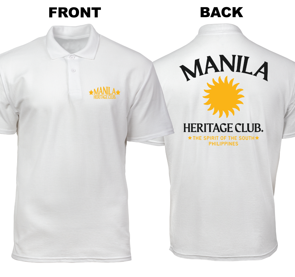 Cotton Polo Shirt: Heritage Club (Front and Back)