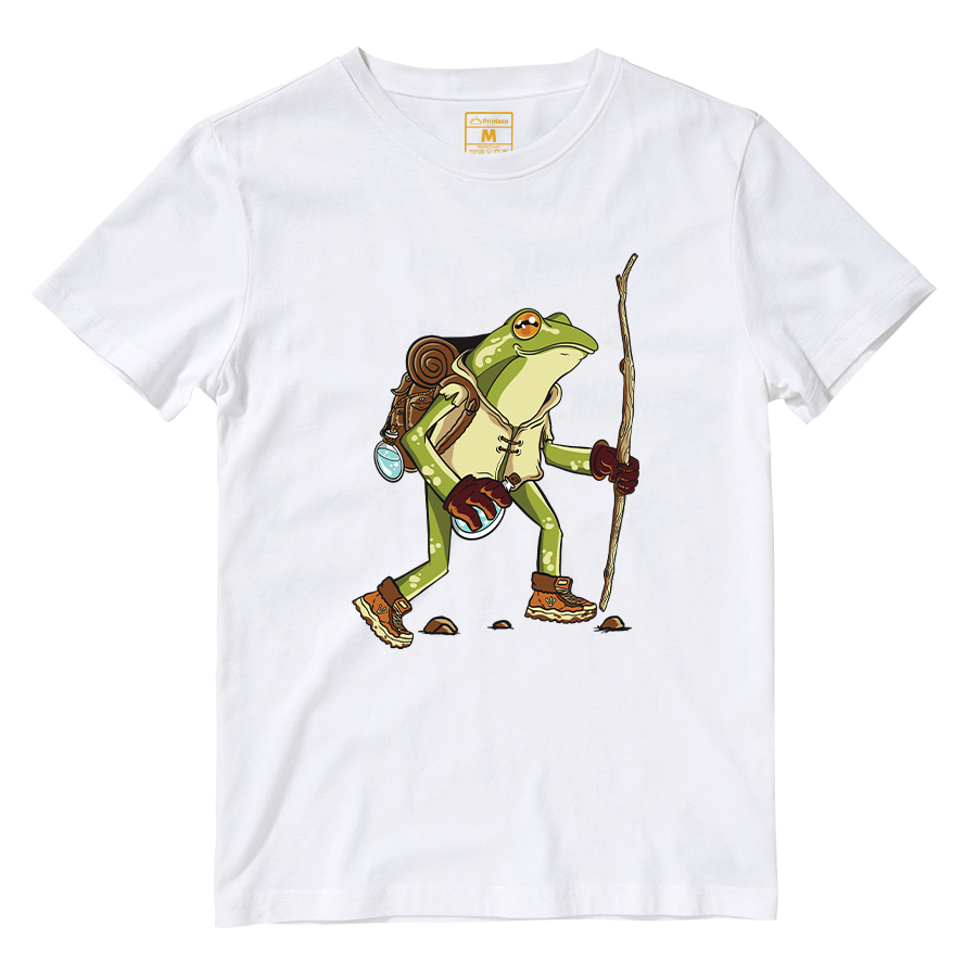 Cotton Shirt: Hiking Frog