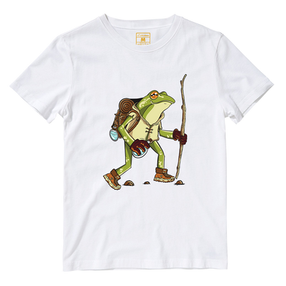 Cotton Shirt: Hiking Frog