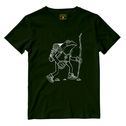 Cotton Shirt: Hiking Frog