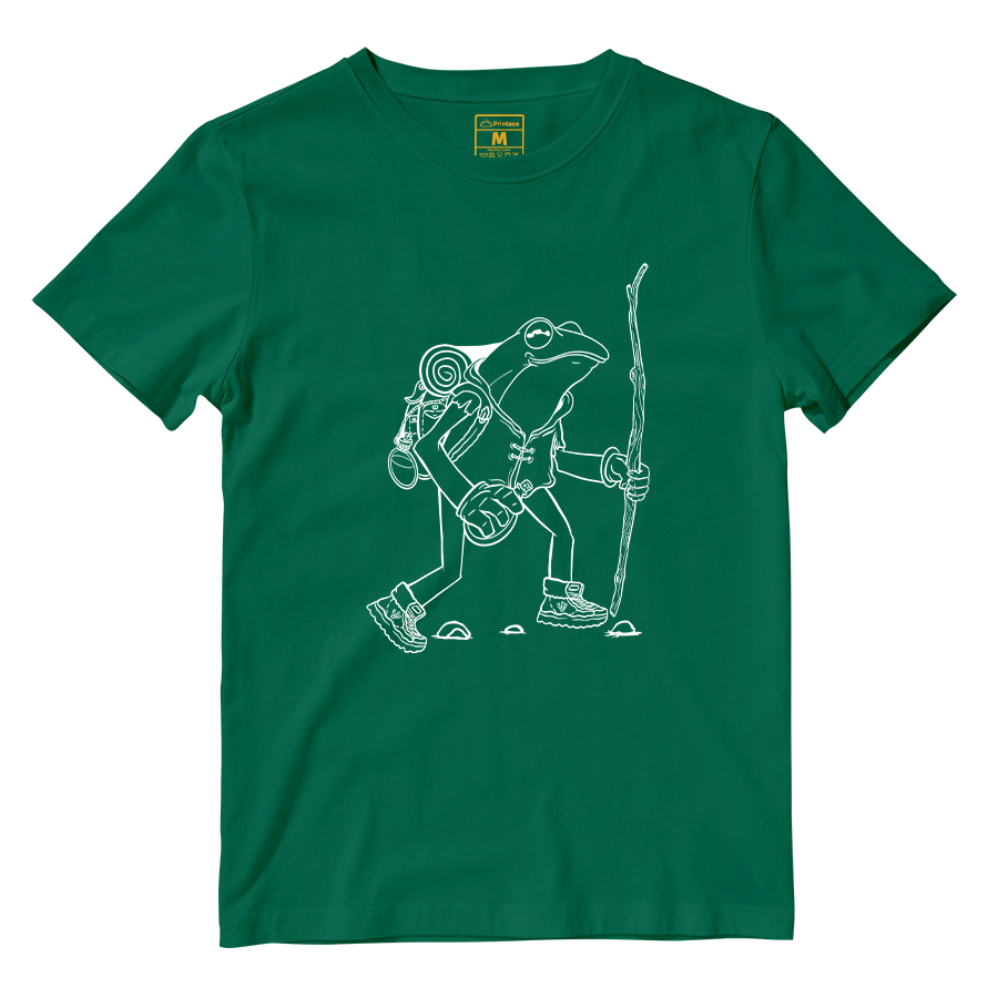 Cotton Shirt: Hiking Frog