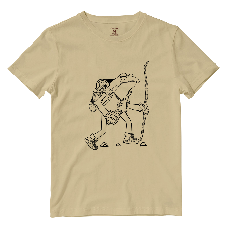 Cotton Shirt: Hiking Frog