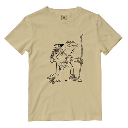 Cotton Shirt: Hiking Frog