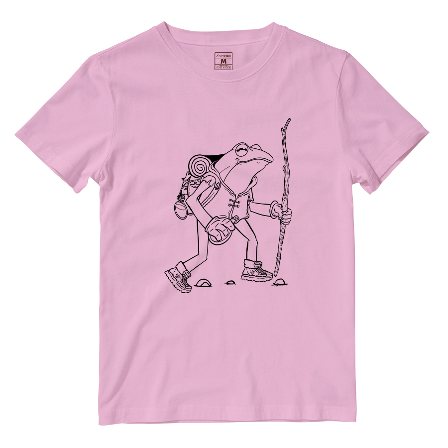 Cotton Shirt: Hiking Frog