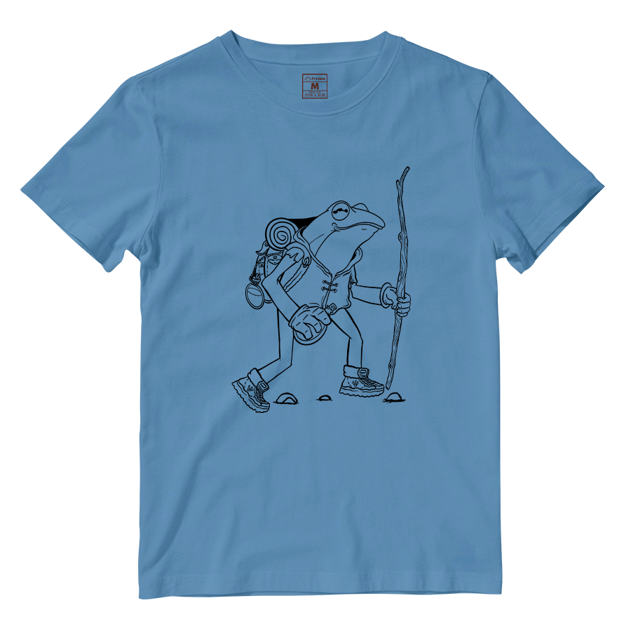 Cotton Shirt: Hiking Frog