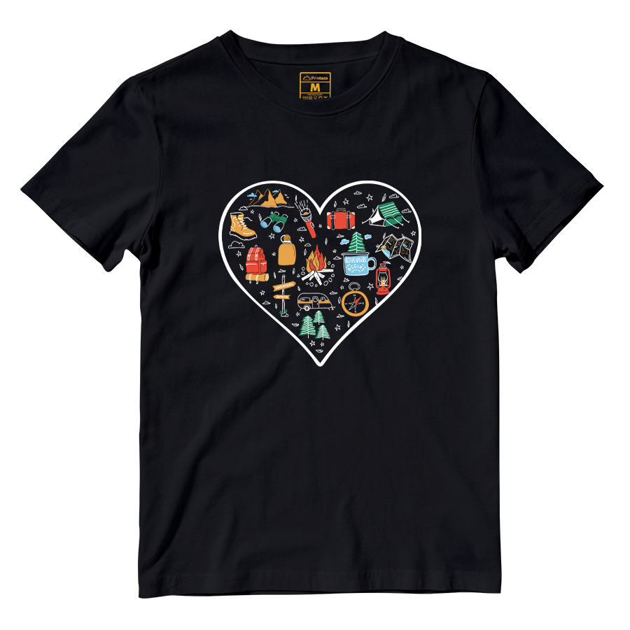 Cotton Shirt: Hiking Heart