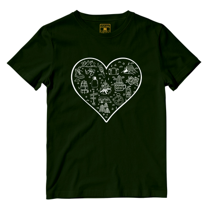 Cotton Shirt: Hiking Heart