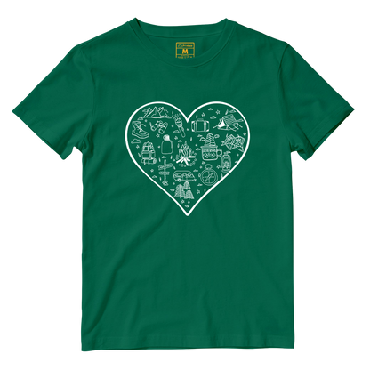 Cotton Shirt: Hiking Heart