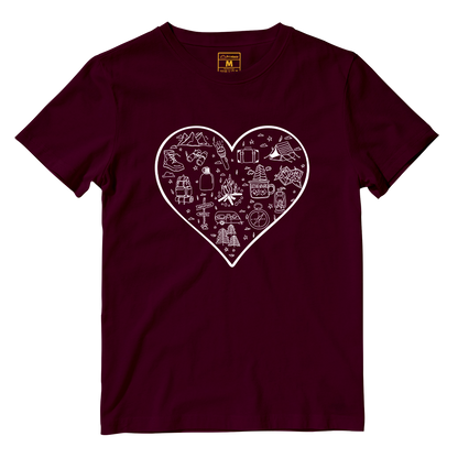 Cotton Shirt: Hiking Heart