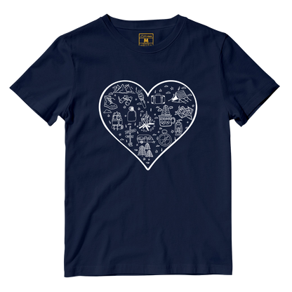 Cotton Shirt: Hiking Heart