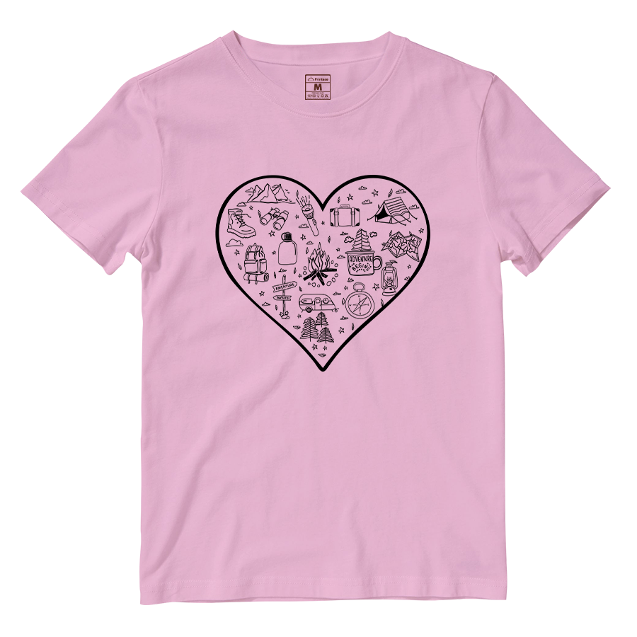 Cotton Shirt: Hiking Heart