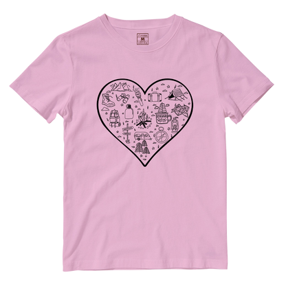 Cotton Shirt: Hiking Heart