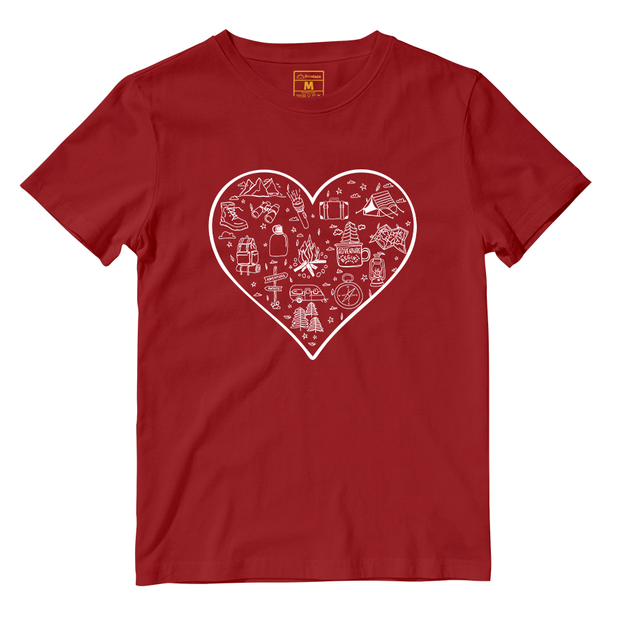 Cotton Shirt: Hiking Heart