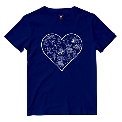 Cotton Shirt: Hiking Heart