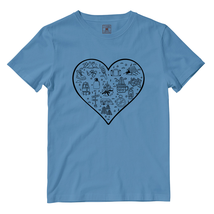 Cotton Shirt: Hiking Heart