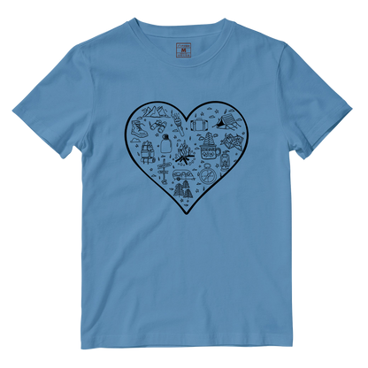 Cotton Shirt: Hiking Heart