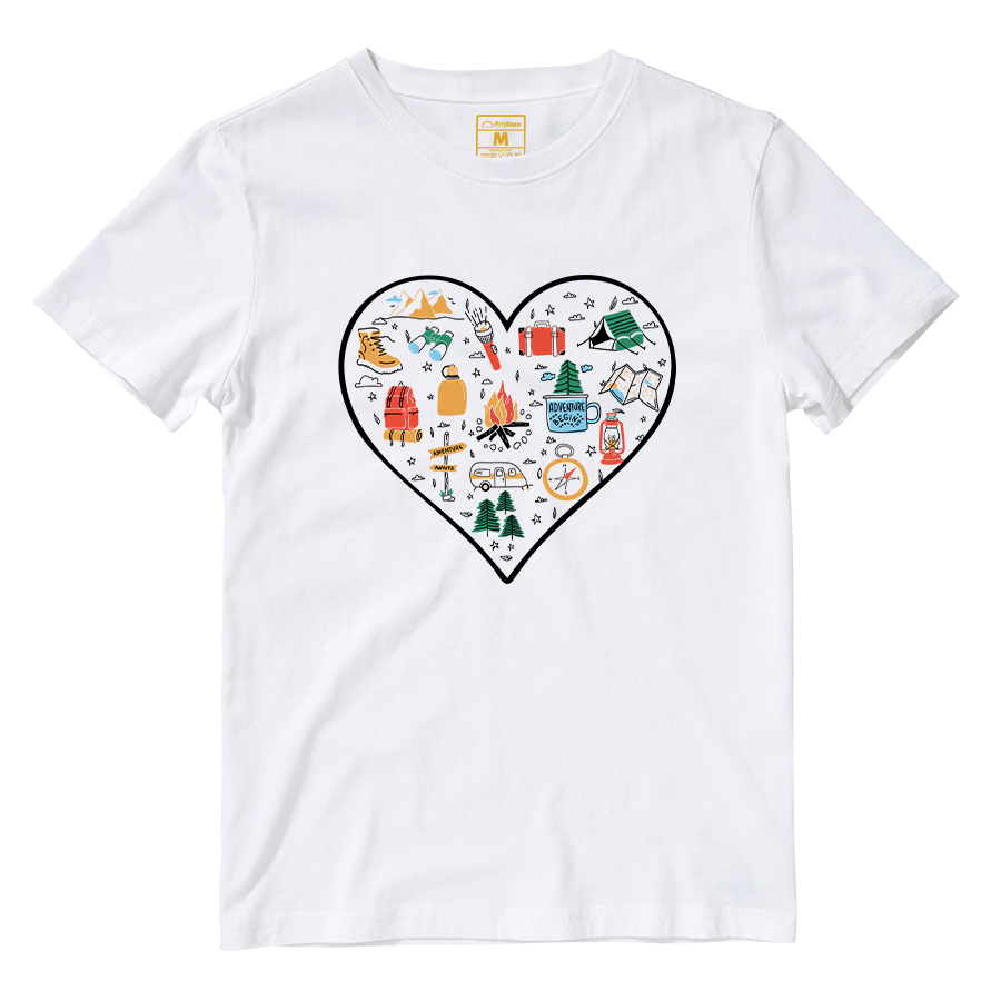 Cotton Shirt: Hiking Heart