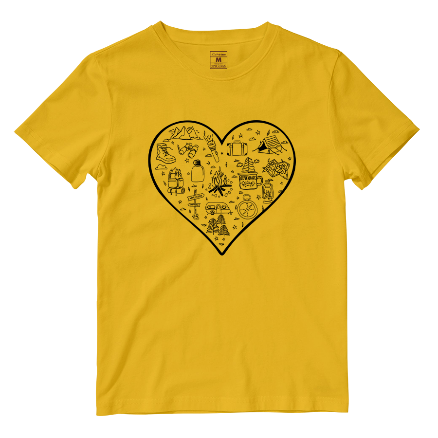 Cotton Shirt: Hiking Heart