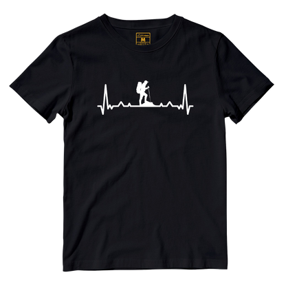 Cotton Shirt: Hiking Heartbeat