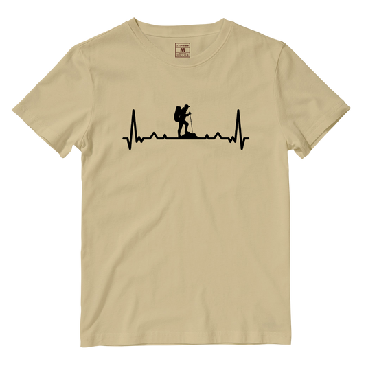 Cotton Shirt: Hiking Heartbeat