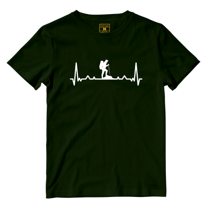 Cotton Shirt: Hiking Heartbeat