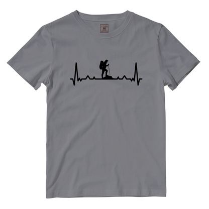 Cotton Shirt: Hiking Heartbeat