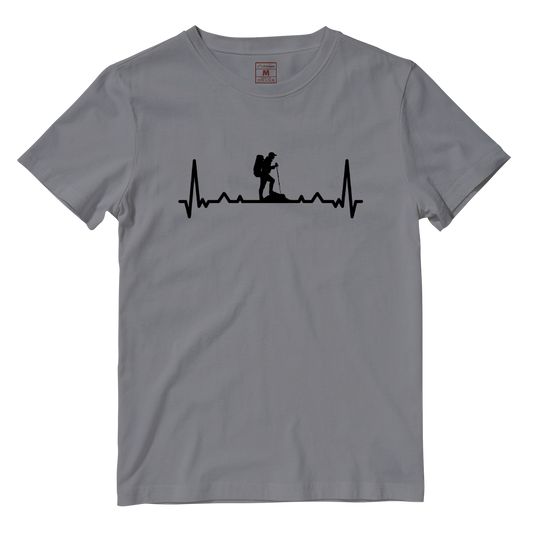 Cotton Shirt: Hiking Heartbeat