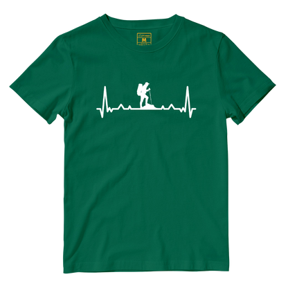 Cotton Shirt: Hiking Heartbeat